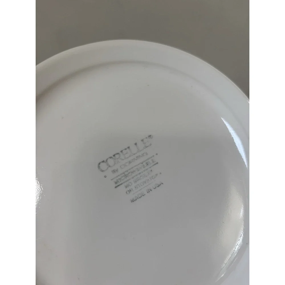 Corelle BLUE PLAID Salad Dessert Bread Plate 7 1/4